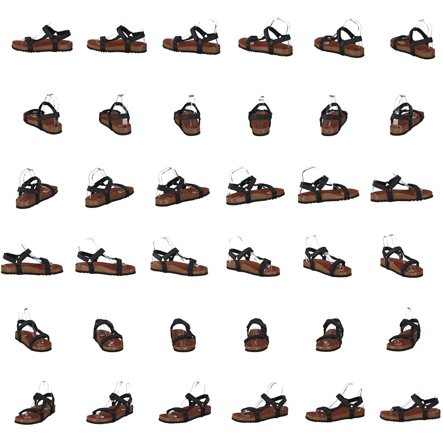 Heaven AD Black — Scholl Leather Adjustable Sandal