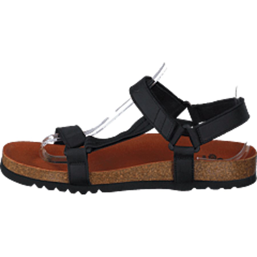 Heaven AD Black — Scholl Leather Adjustable Sandal