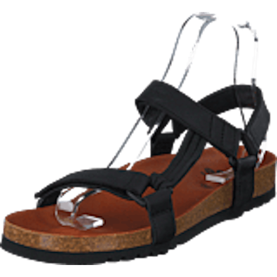 Heaven AD Black — Scholl Leather Adjustable Sandal