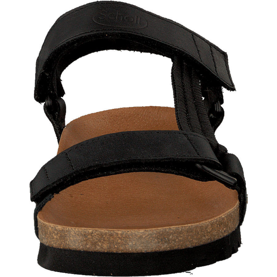 Heaven AD Black — Scholl Leather Adjustable Sandal