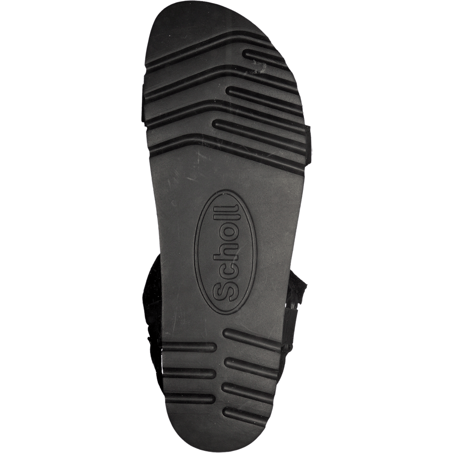 Heaven AD Black — Scholl Leather Adjustable Sandal