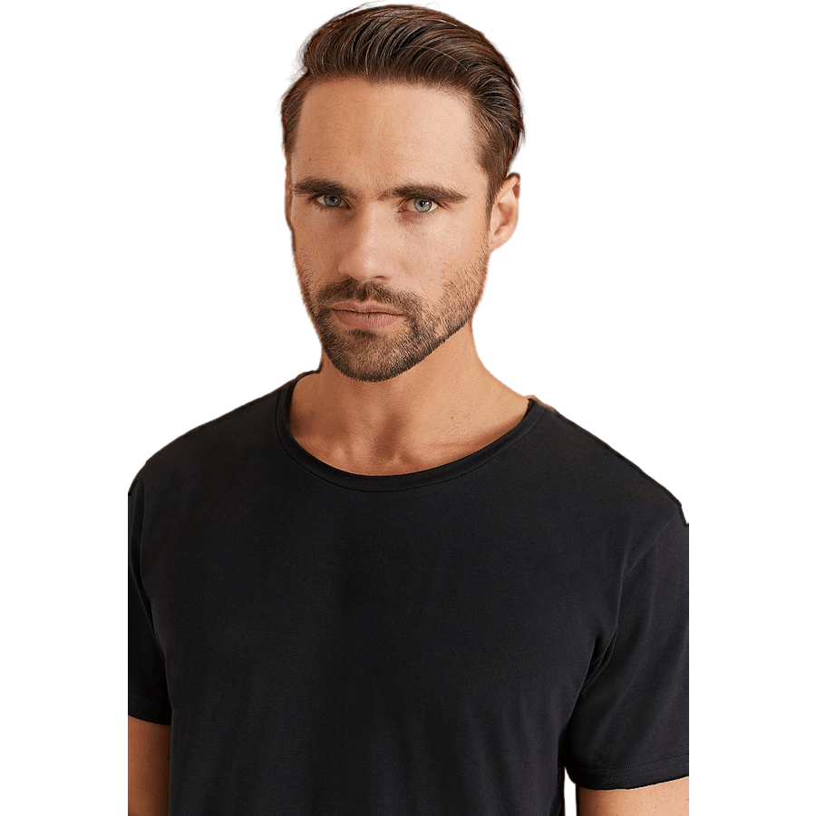 Crew-Neck Relaxed Black