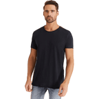 Crew-Neck Relaxed T-Shirt — Dark Navy (100% Organic Cotton)