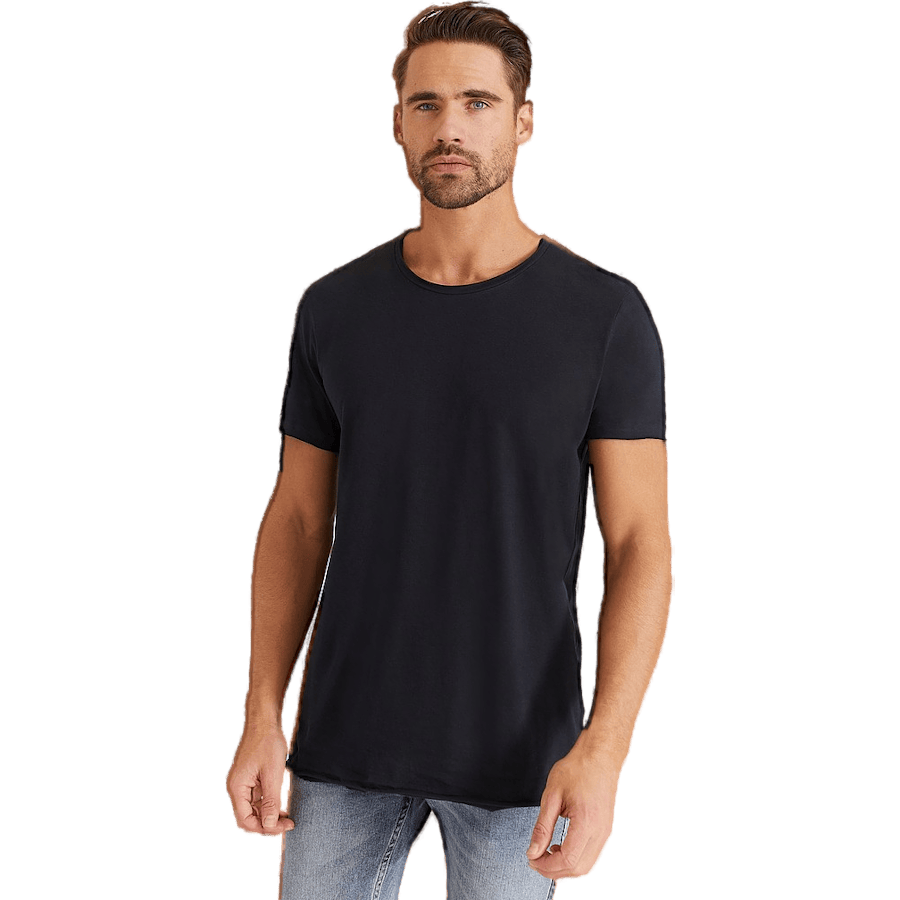 Crew-Neck Relaxed T-Shirt — Dark Navy (100% Organic Cotton)