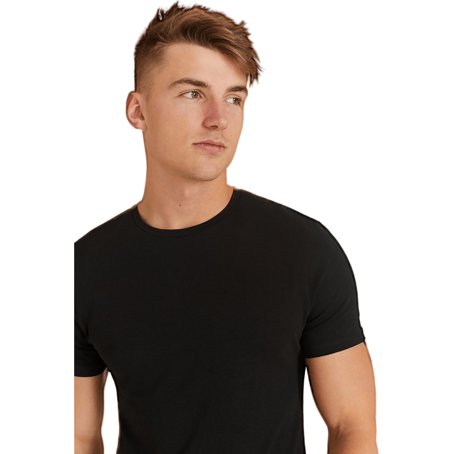 Crew-Neck 2-pack Black