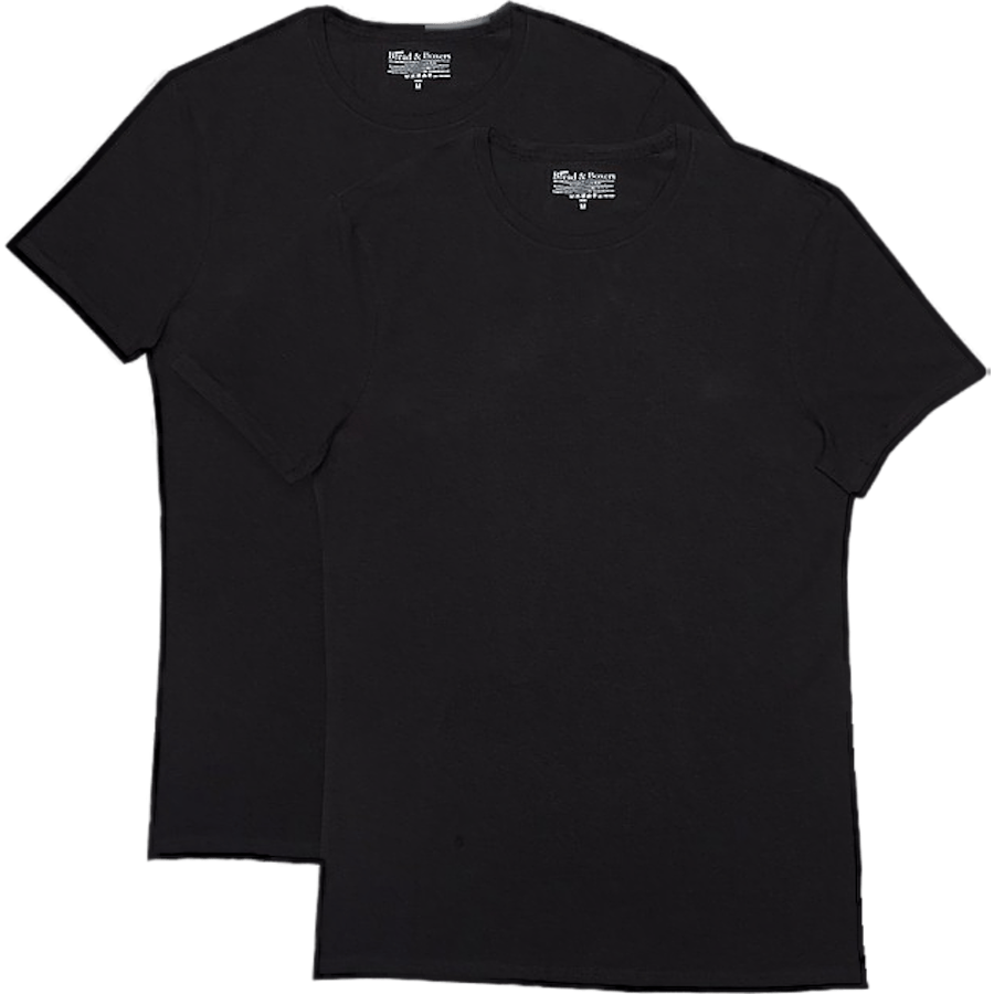 Crew-Neck 2-pack Black