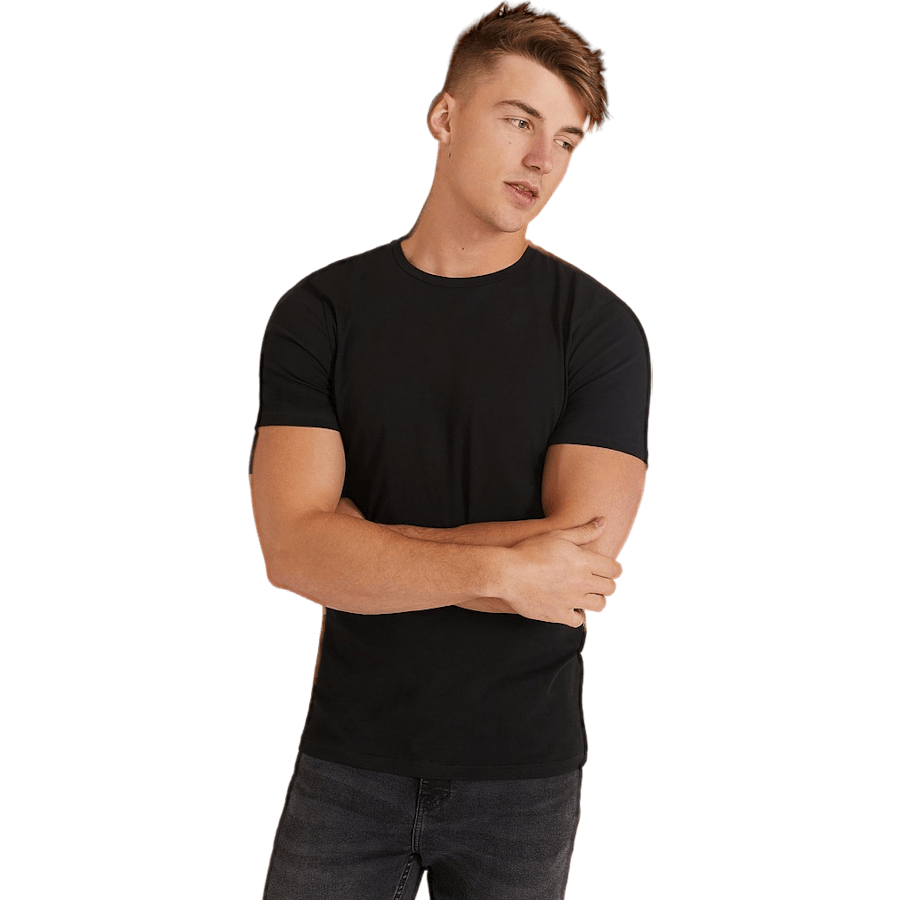 Crew-Neck 2-pack Black