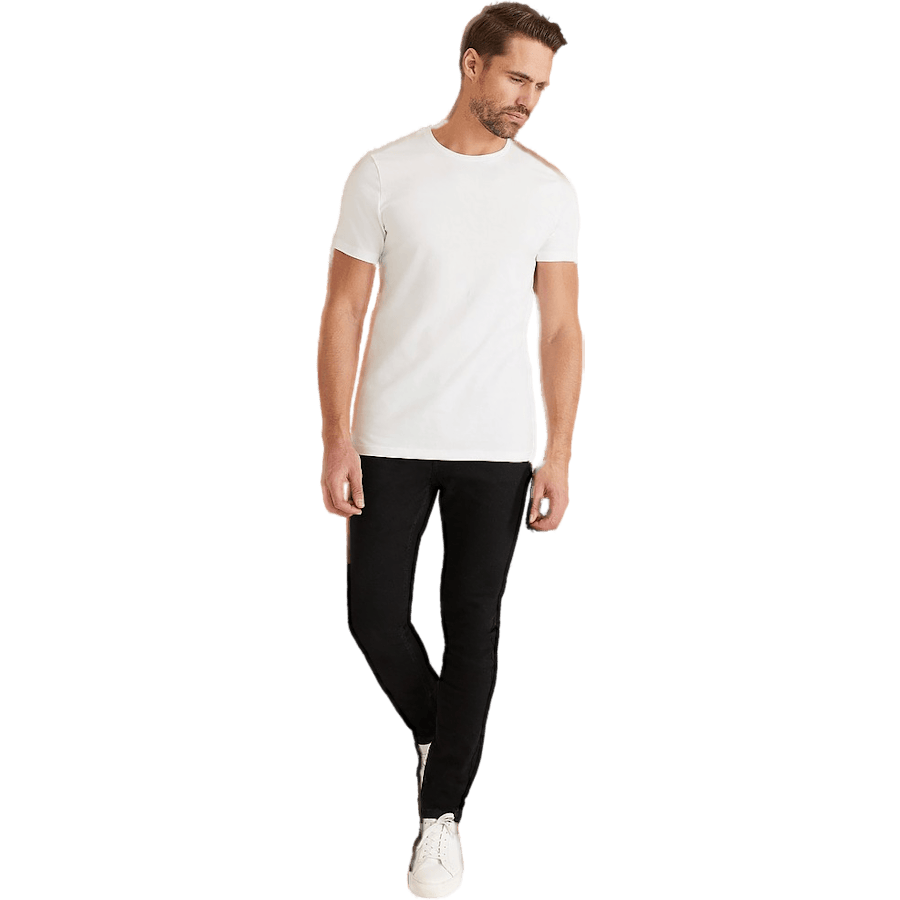 Crew-Neck Slim White T-Shirt