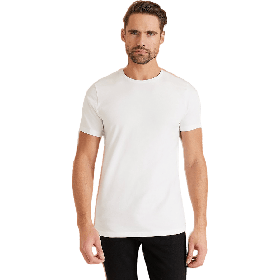 Crew-Neck Slim White T-Shirt