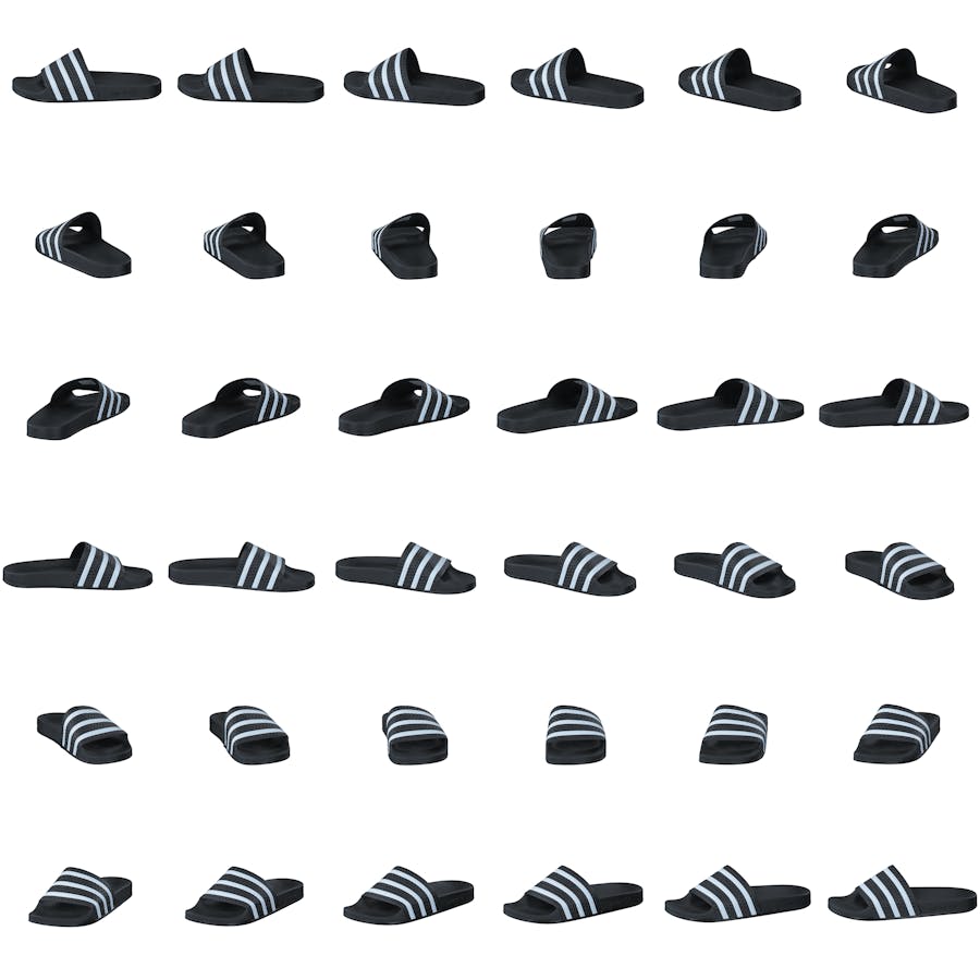 Adilette Black 1/White/Black 1