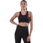 Cursive Bra Black