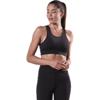 Cursive Bra Black