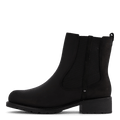 Clarks | Svarta Chelseaboots Med Varmt Foder & Låg Klack