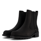 Clarks | Svarta Chelseaboots Med Varmt Foder & Låg Klack