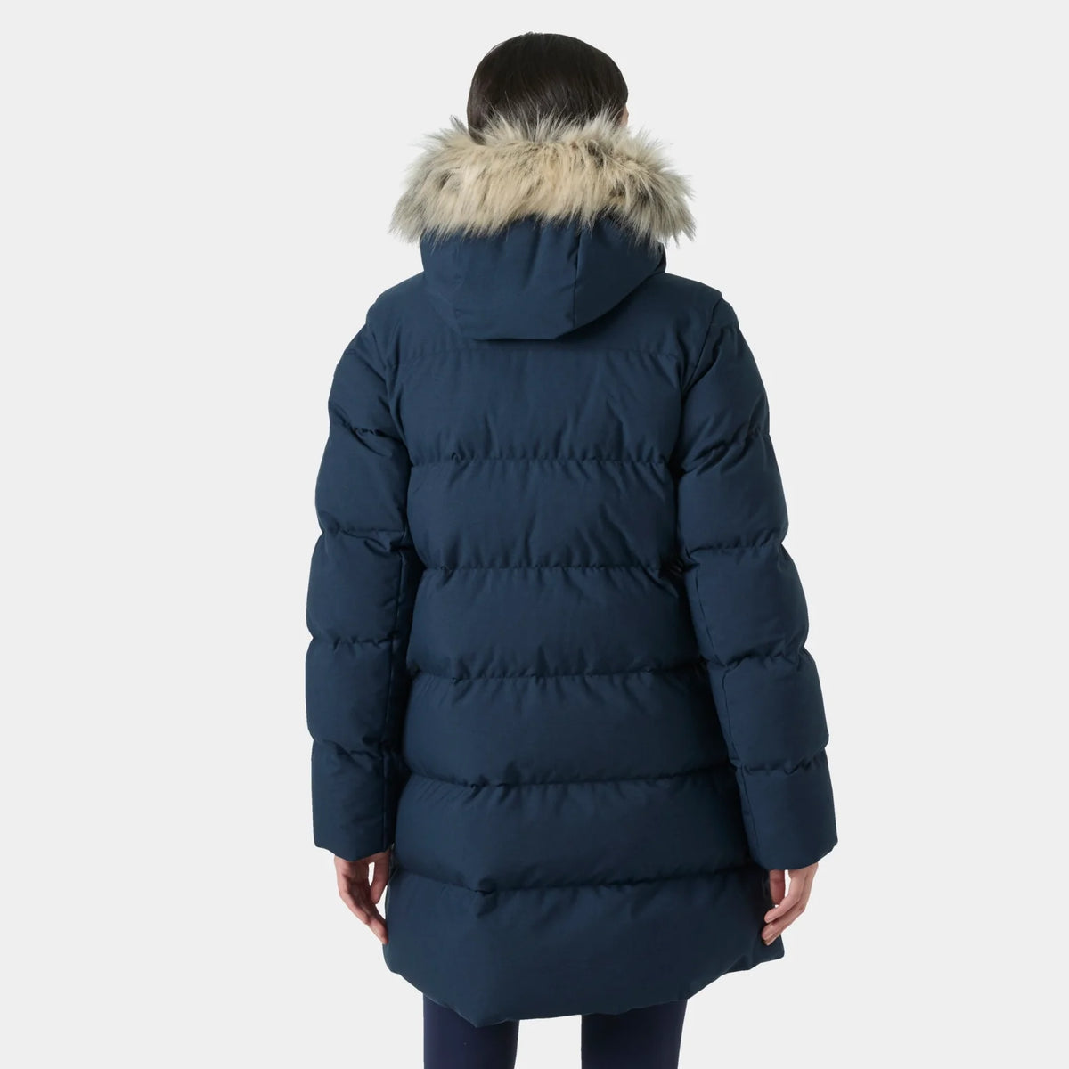 Helly Hansen | Elegant Lång Vinter Dunjacka Dam Med Fuskpäls Huva