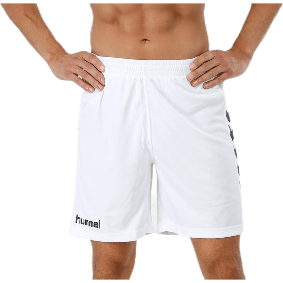 Core Poly Shorts — White