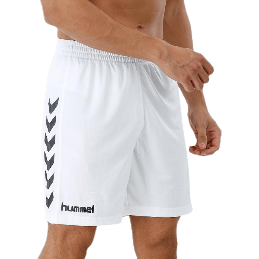 Core Poly Shorts — White