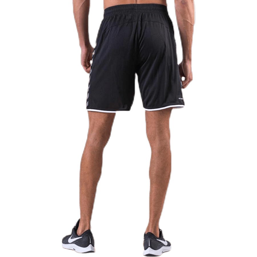 Authentic Poly Shorts White/Black