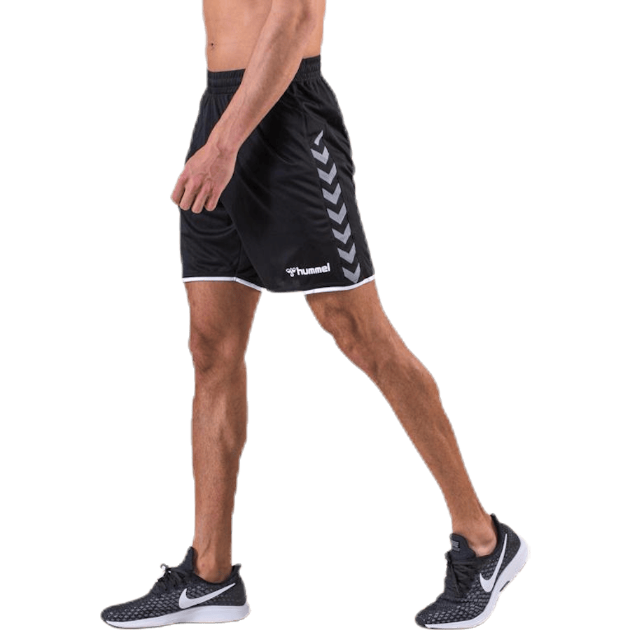 Authentic Poly Shorts White/Black