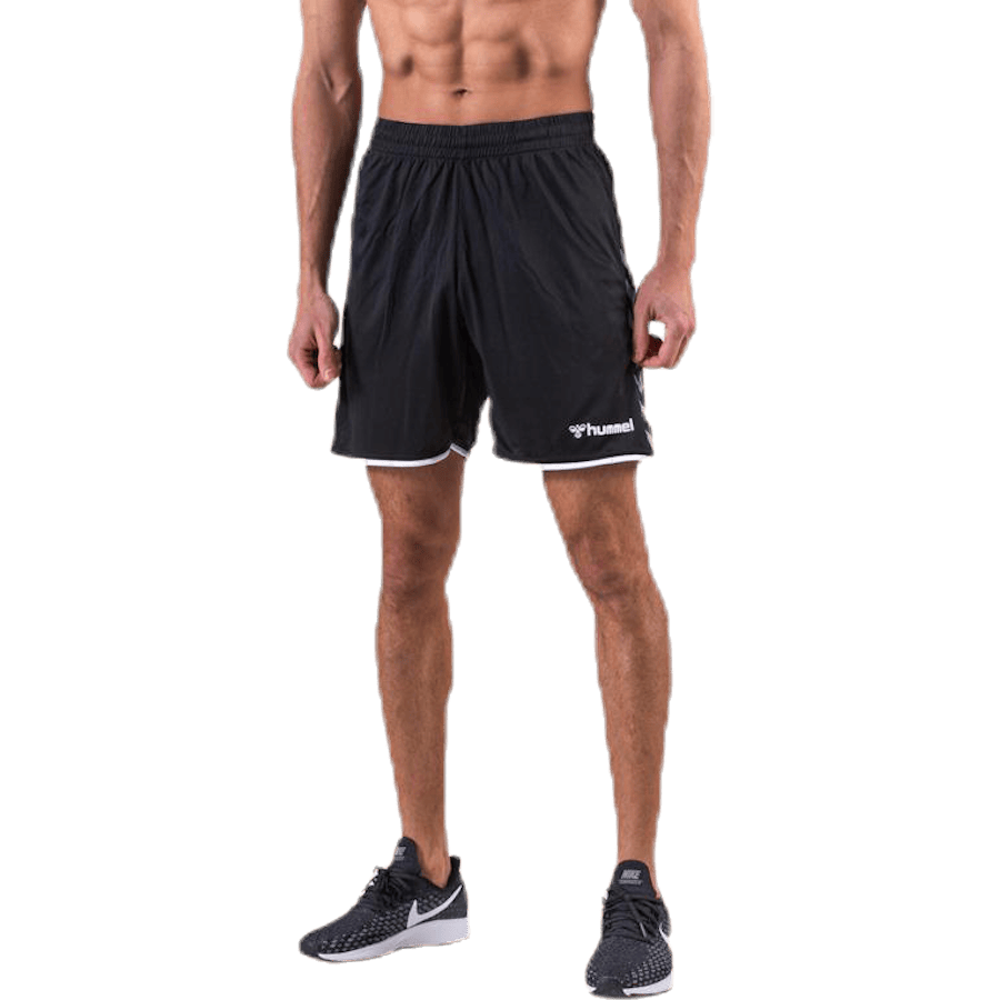 Authentic Poly Shorts White/Black