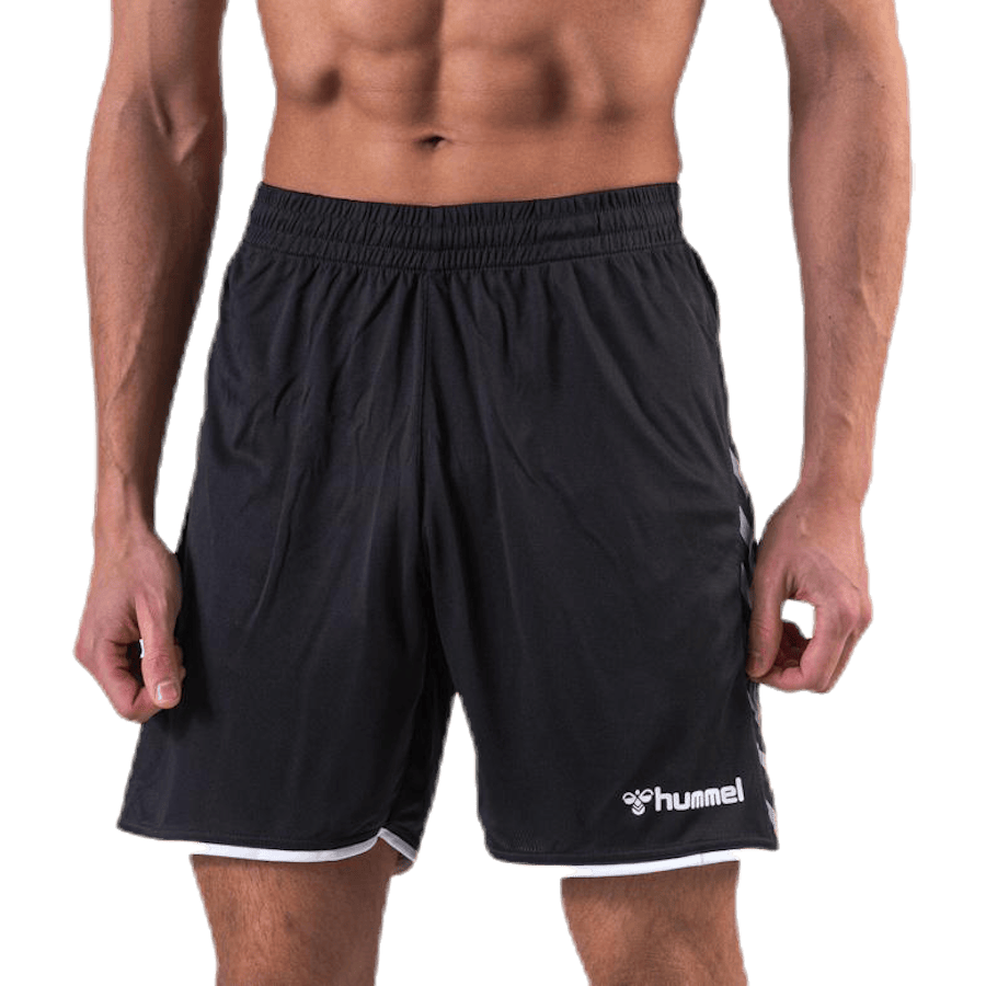 Authentic Poly Shorts White/Black