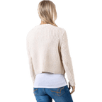 Fiona L/S Pullover Knt White