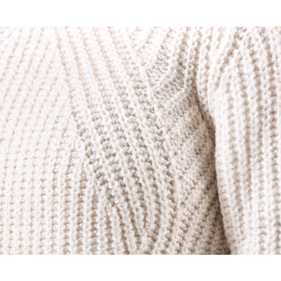 Fiona L/S Pullover Knt White