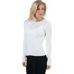 Natalia L/S Rib Pullover Knt White