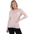 Natalia L/S Rib Pullover Knt Red