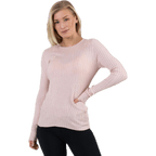 Natalia L/S Rib Pullover Knt Red
