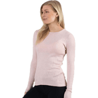 Natalia L/S Rib Pullover Knt Red