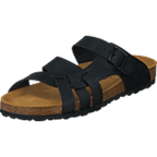Avery Black Faux Fur-Lined Sandals