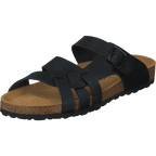Avery Black Faux Fur-Lined Sandals