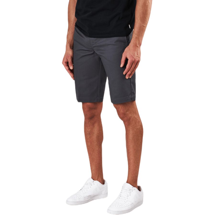 11" Slim Straight Work Shorts Gray