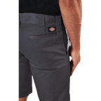 11" Slim Straight Work Shorts Gray