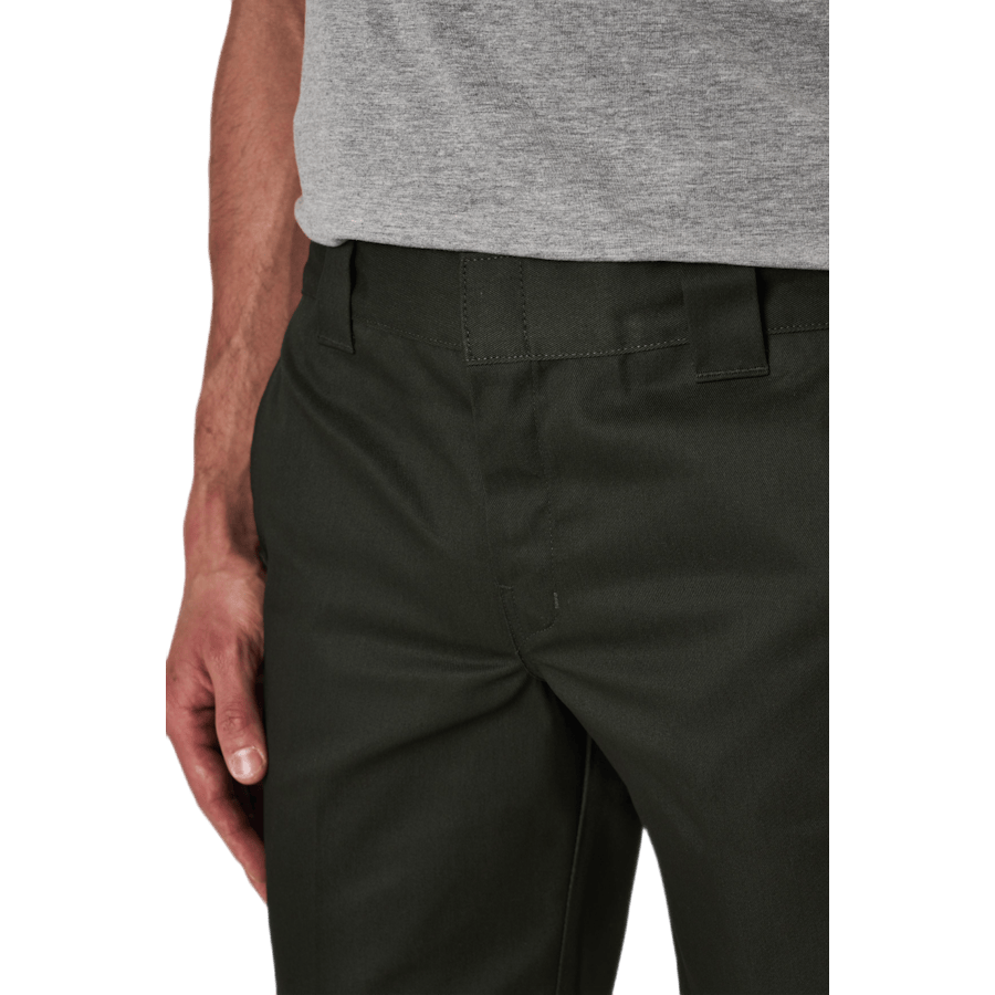 11" Slim Straight Work Shorts — Green