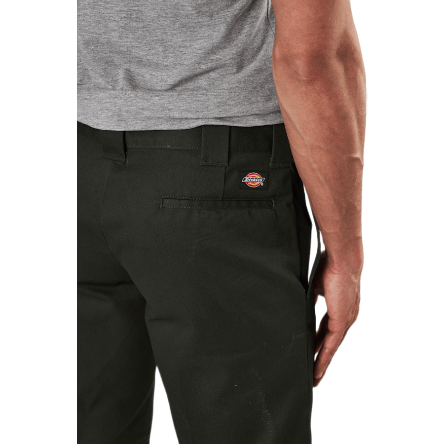 11" Slim Straight Work Shorts — Green