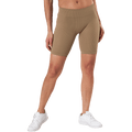 Vicky Rib Seamless Shorts — Beige