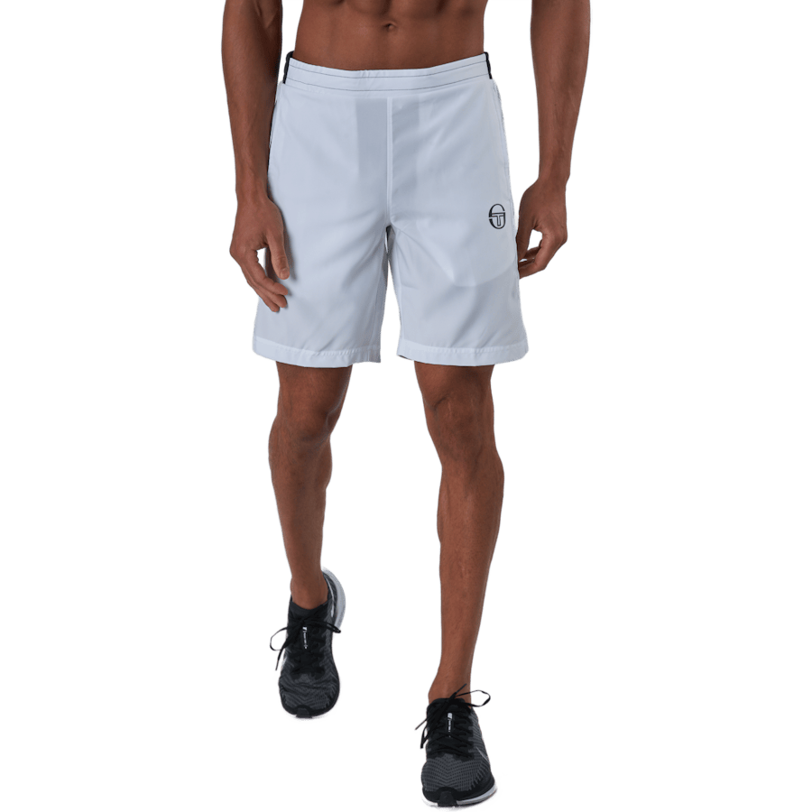 Club Tech Shorts White/Navy — Sergio Tacchini