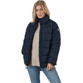 Clara | Vadderad Marinblå Dunjacka Dam