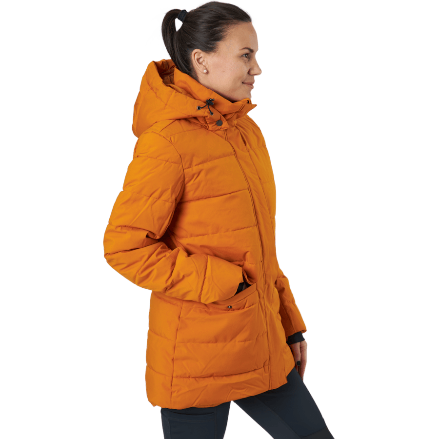 Tuxer | Varmfodrad & Vadderad Jacka Dam I Orange