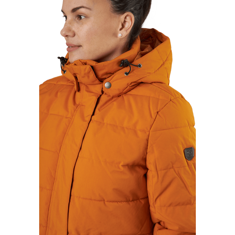 Tuxer | Varmfodrad & Vadderad Jacka Dam I Orange