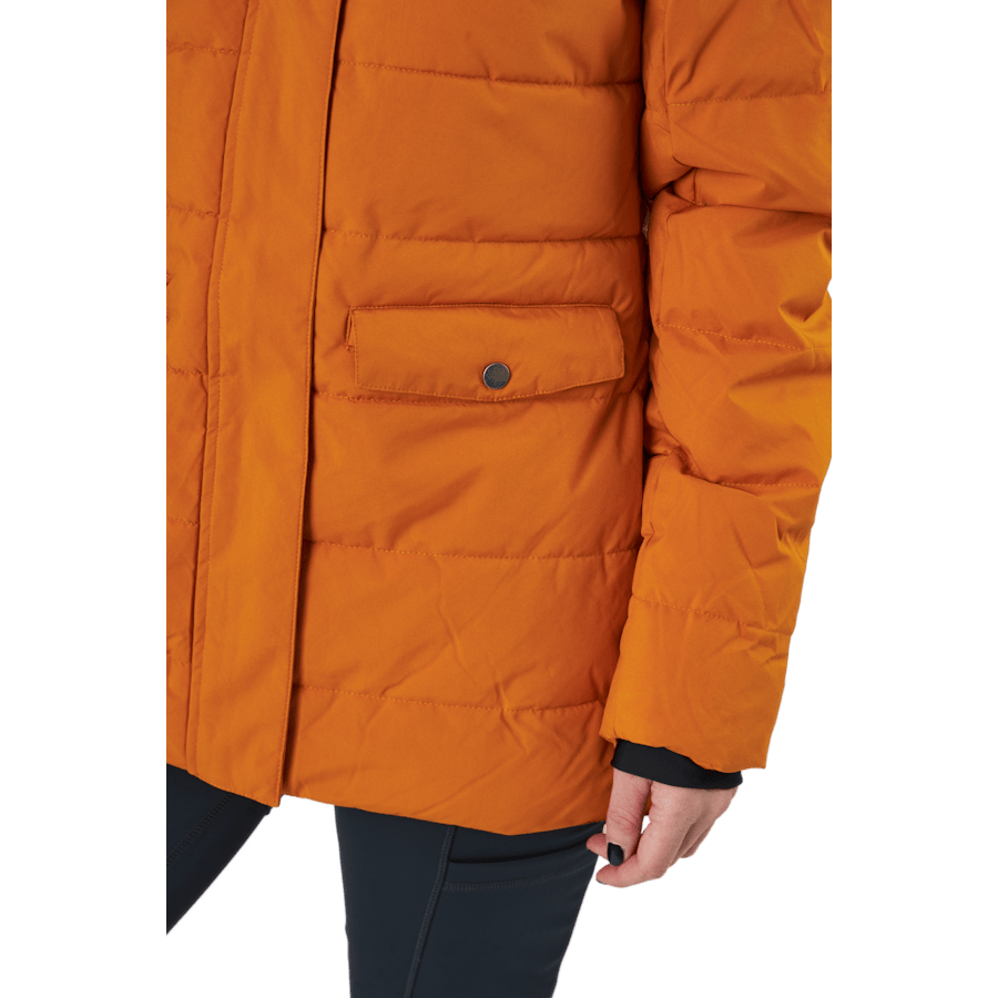 Tuxer | Varmfodrad & Vadderad Jacka Dam I Orange