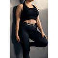 Rib Seamless Crop Top Black