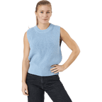 ONLPARIS Life Vest Knt Sky Blue – Women's Slim Fit Casual Top