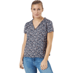 Onlsonja Life S/S V-neck Top — Night Sky