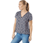 Onlsonja Life S/S V-neck Top — Night Sky