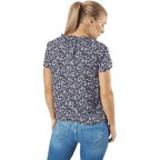 Onlsonja Life S/S V-neck Top — Night Sky