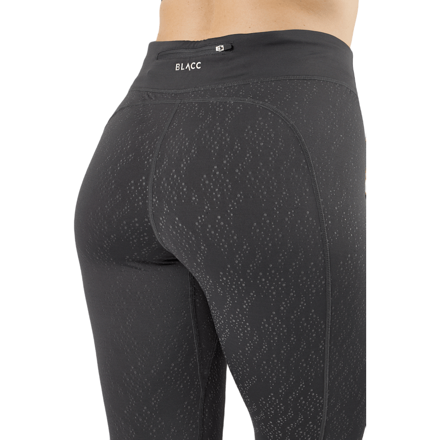 Run Reflective Tights — Black/Grey/Silver