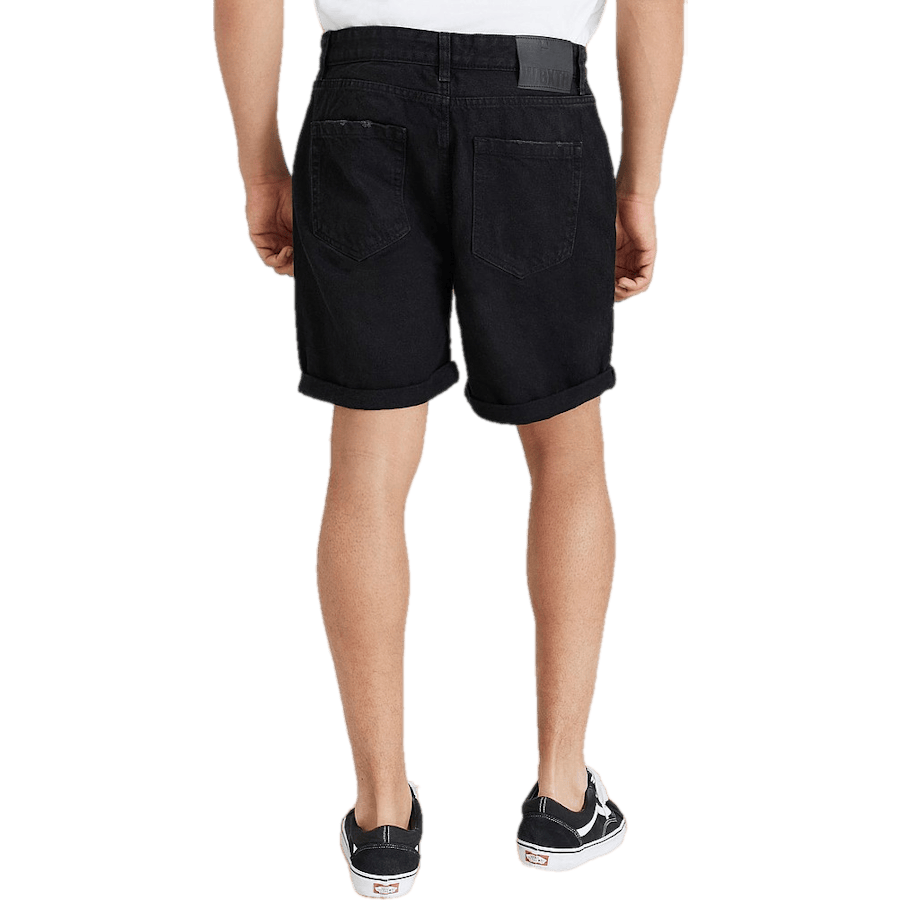 Ripped Denim Shorts Wash